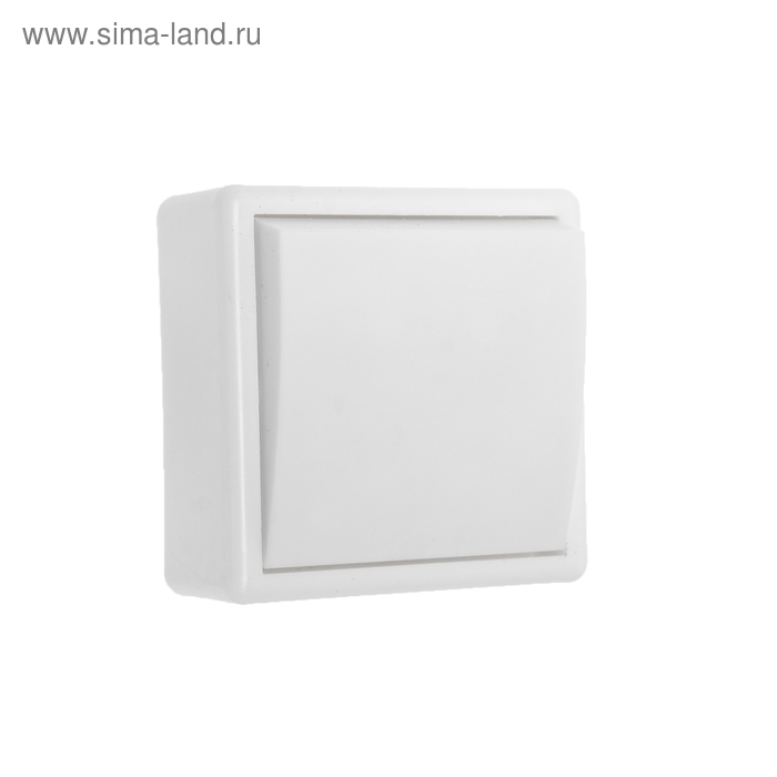 Выключатель "Элект" А 16-116, 6 А, 1 клавиша, наружный, белый