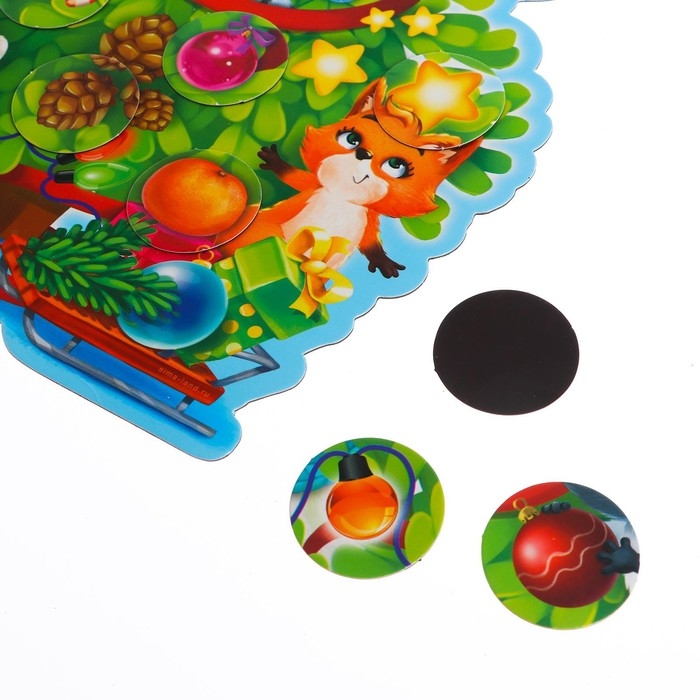 Магнитная новогодняя ёлка «Новый год! Игрушки» Магнитная новогодняя ёлка «Новый год! Игрушки»