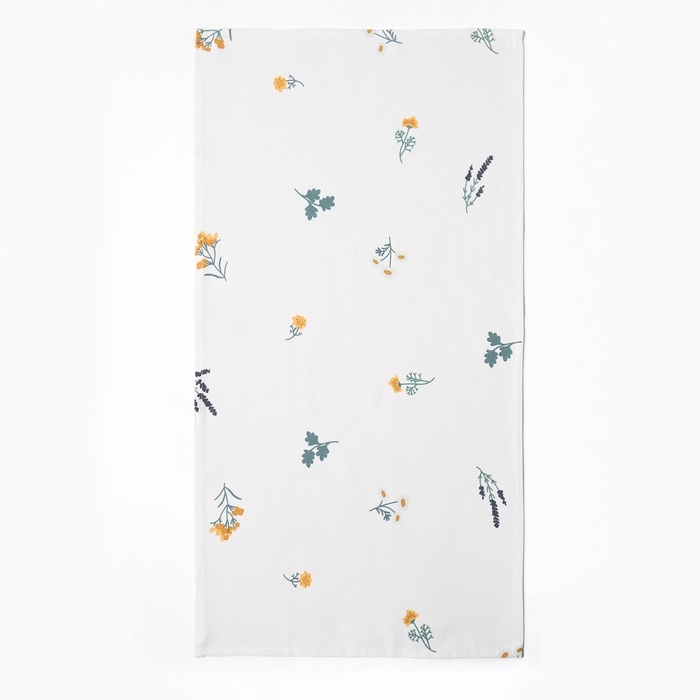 Полотенце Этель  "Полевые цветочки" 40х70см, рогожка 176 г/м2, 100% хл