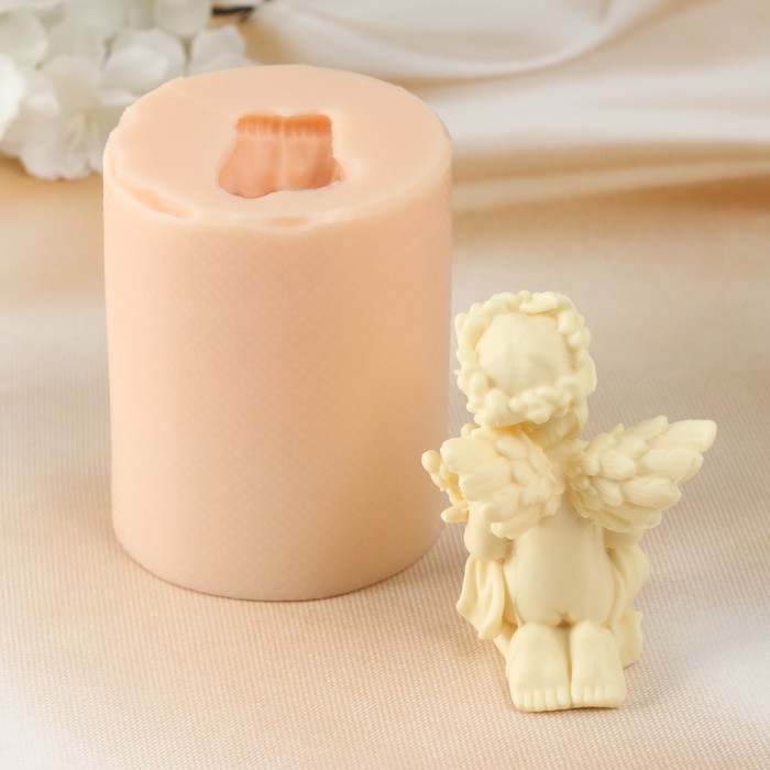 Молд силиконовый Молд силиконовый "Ангел с ирисом" 5х4,5х7 см