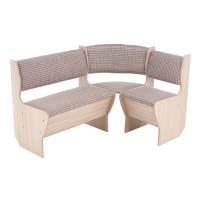 Кухонный уголок А-5, 1180х1620х820, Ясень шимо светлый/Рогожка темная