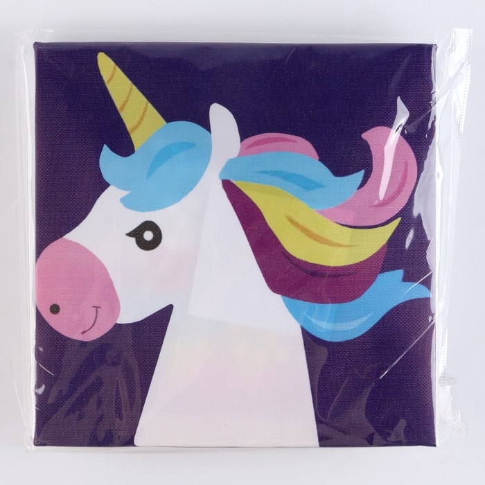 Аппликация помпошками &laquo;Единорог&raquo;, размер &mdash; 20 &times; 20 см, клей 30 мл