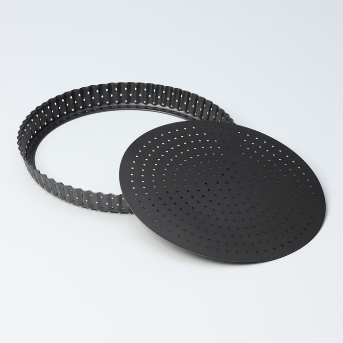 Форма для выпечки Доляна Galaxy перфорированная, 26&times;3 см, съёмное дно, антипригарное покрытие