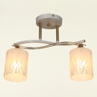 Люстра ГАЛЛОП "Ландри" 2x60Вт Е27 белый-золото