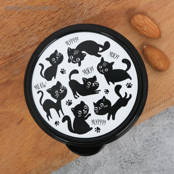 Ланч-бокс круглый &laquo;Мур, мяу&raquo;, 150 мл