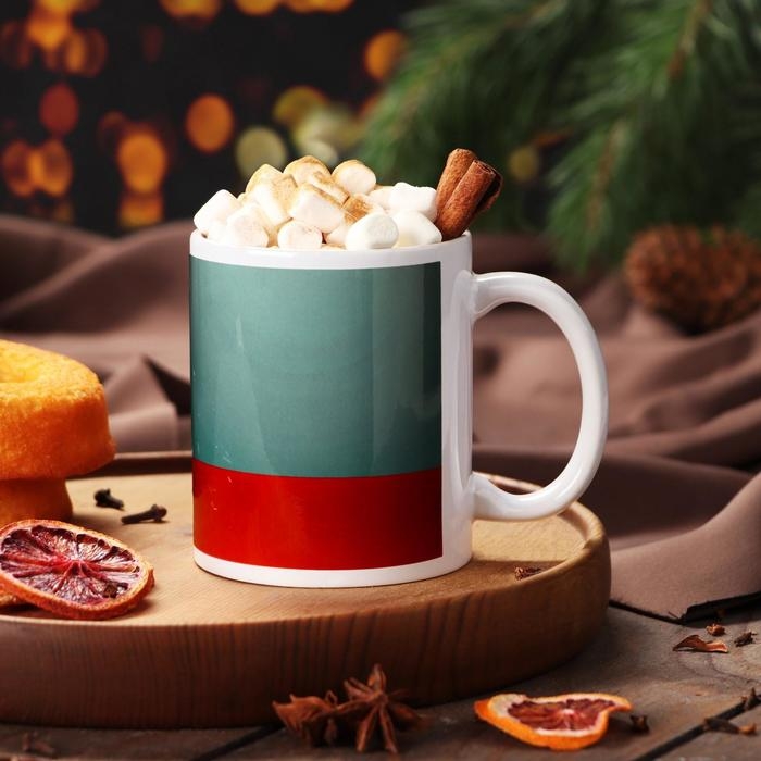 Кружка новогодняя, сублимация Кружка новогодняя, сублимация "Волшебство не за горами" снежный шар