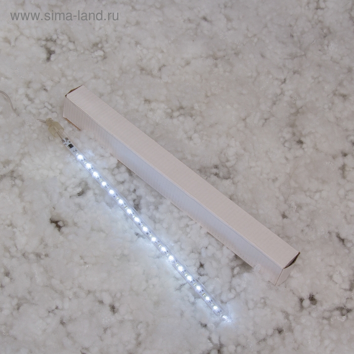 Гирлянда «Сосулька» тающая 0.3 м, IP44, прозрачная нить, 18 LED, свечение белое, переливы, 220 В Гирлянда «Сосулька» тающая 0.3 м, IP44, прозрачная нить, 18 LED, свечение белое, переливы, 220 В