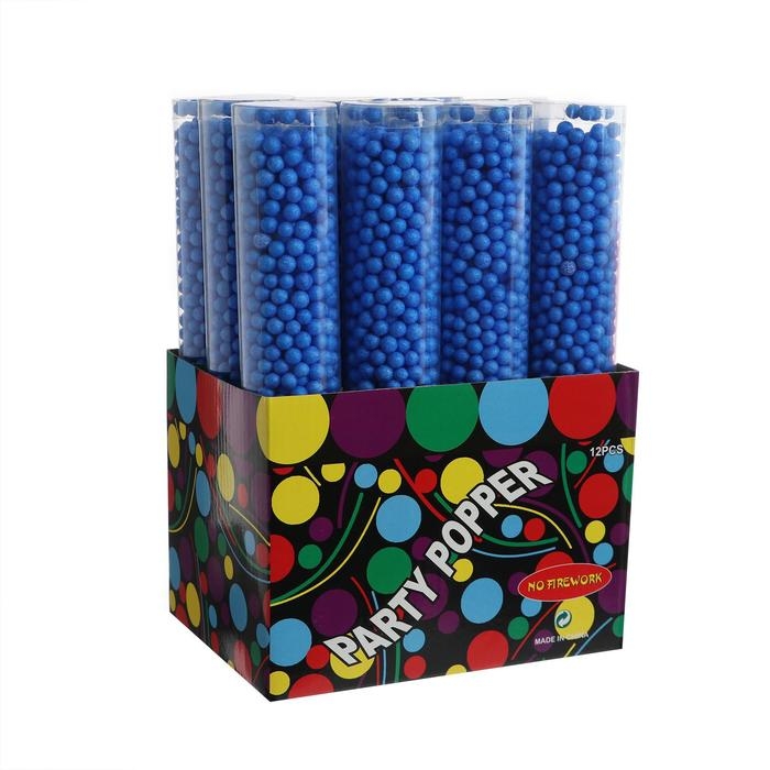 Хлопушка пневматическая &laquo;Шарики&raquo;, цвет синий