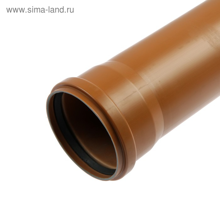 Труба канализационная FLEXTRON, наружная, d=110 мм, толщина 3.2 мм, 2000 мм