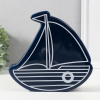 Копилка керамика "Парусник" синий 20х5,2х19,5 см Копилка керамика "Парусник" синий 20х5,2х19,5 см