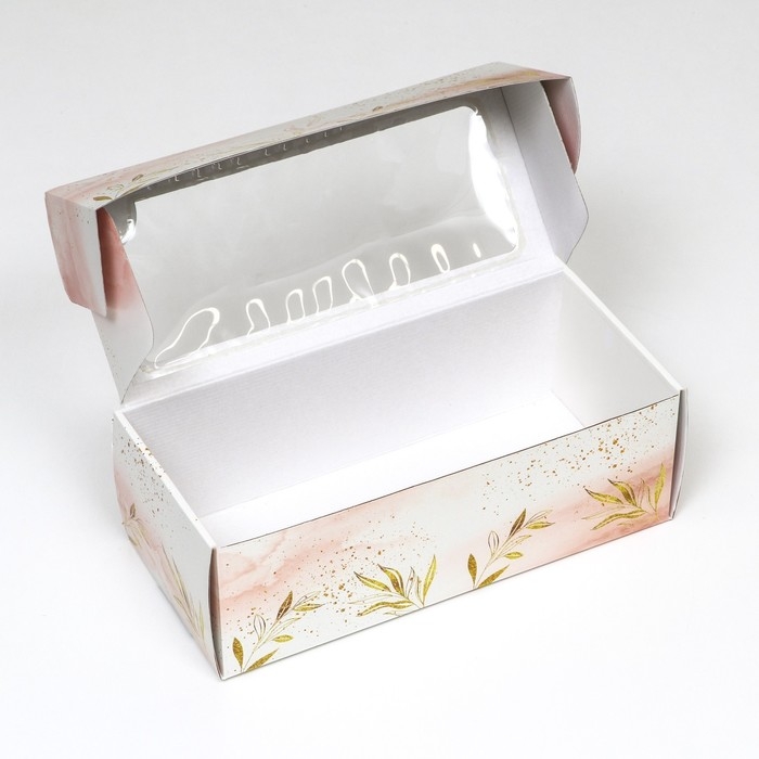 Коробка самосборная, с окном, Коробка самосборная, с окном, "Безмятежность" 16 х 35 х 12 см набор 5 шт