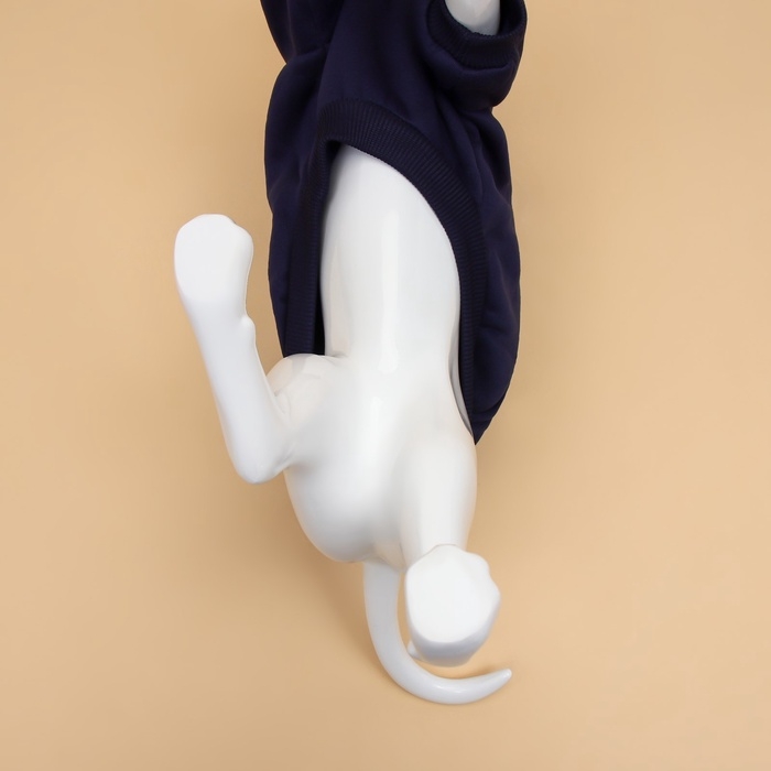 Толстовка для животных с капюшоном, размер S (ДС 35 см). Синяя Толстовка для животных с капюшоном, размер S (ДС 35 см). Синяя