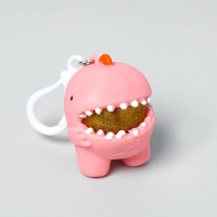 Мялка &laquo;Зубастый чудик&raquo; на брелоке, набор 3 штуки, цвет МИКС