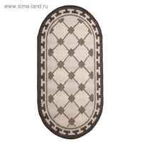 Ковер &laquo;Циновка&raquo;, овал 80х150 см