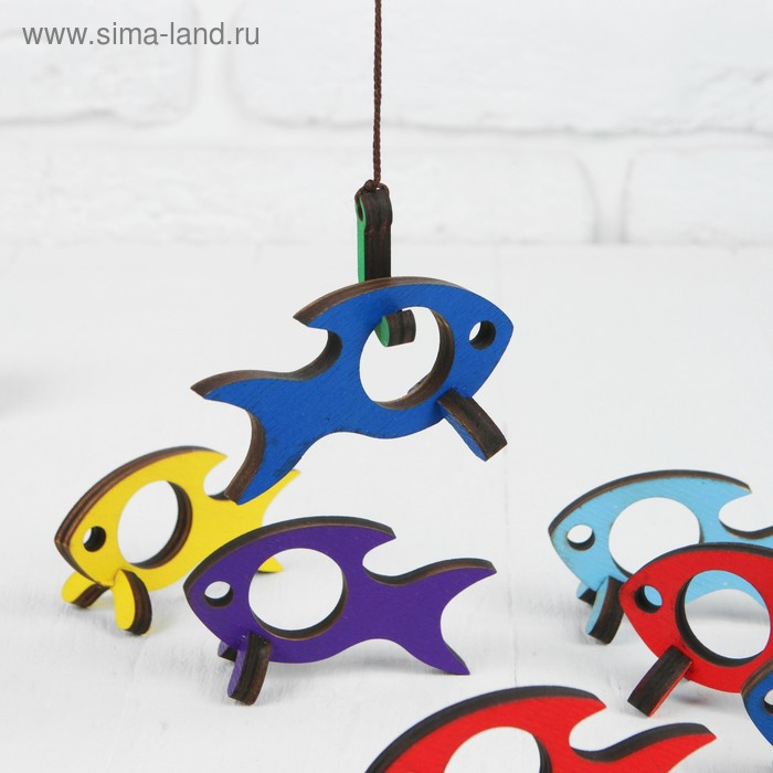 Игра &laquo;Поймай-ка. Рыбки&raquo;, удочка с крючком