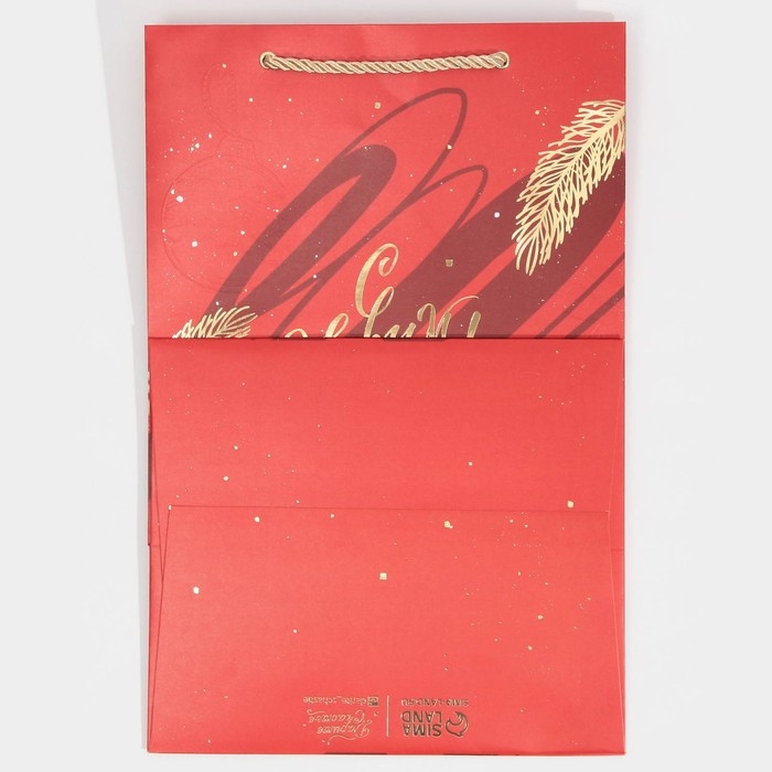 Пакет подарочный новогодний ламинированный &laquo;Яркие моменты&raquo;, 23 х 35 х 20 см, Новый год