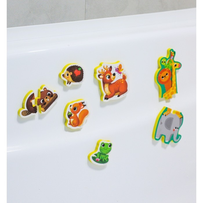 Мягкий пазл для малышей &laquo;Лесные зверята&raquo;, 5 пазлов, Крошка Я