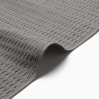 Набор кух.полотенец "Доляна" тёмно-серый 35х60см-3шт., 100% хл, вафля, 220 гр/м2