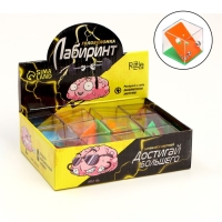 Головоломка лабиринт с шариком &laquo;Достигай большего&raquo;, МИКС, в шоубоксе