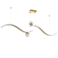 Люстра BayerLux "Волсен" LED 50Вт золото 100х100 см Люстра BayerLux "Волсен" LED 50Вт золото 100х100 см