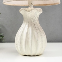 Лампа настольная 16359/1 E14 40Вт белый 22х22х36 см RISALUX