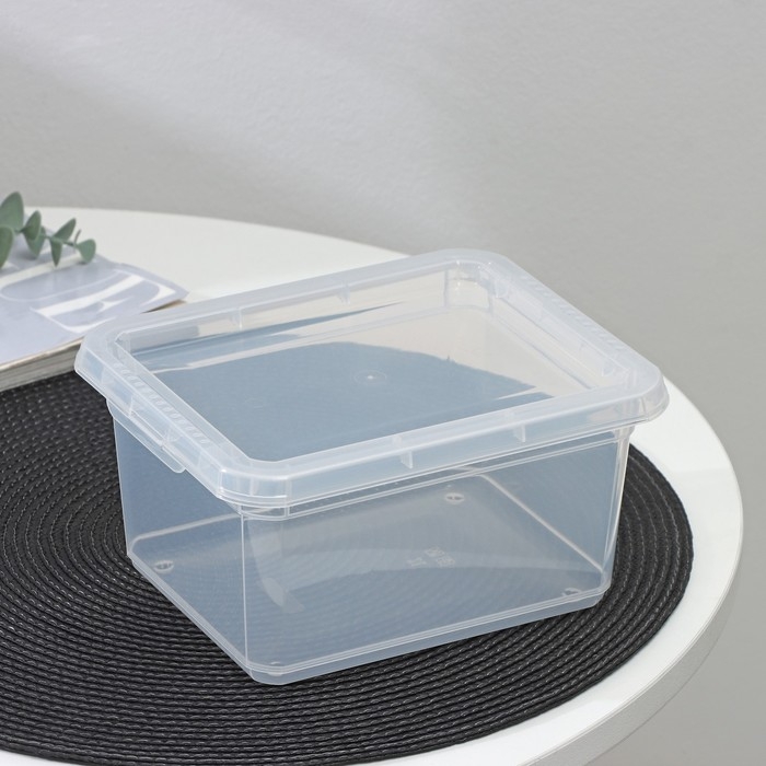 Контейнер для хранения с крышкой Palm, 2 л, 19&times;15.3&times;9.8 см, цвет прозрачный