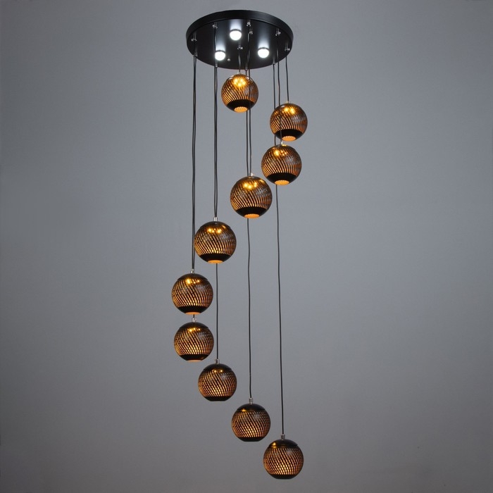 Каскад "Билли" 10LED+3LED 79Вт ПДУ черный 40х40х200см BayerLux