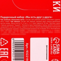 Подарочный набор &laquo;Есть друг у друга&raquo;: зелёный чай сенча со вкусом кокосовой мяты 3 г., чёрный чай с корицей и грецким орехом 3 г.