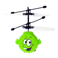 Супербол &laquo;Смайл&raquo;, работает от аккумулятора, цвет зелёный