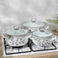 Набор кастрюль &laquo;Серебро-1 Экстра&raquo;, 3 предмета: 2 л, 3 л, 4 л, крышки, индукция