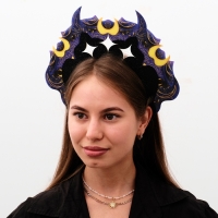 Кокошник карнавальный «Тёмный», фетр Кокошник карнавальный «Тёмный», фетр
