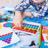 Марблс &laquo;Игра с камешками. Собери по образцу&raquo;, по методике Монтессори