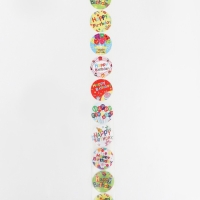 Наклейки в рулоне "С Днем Рождения!",500 шт,3,8 х 3,8 см Наклейки в рулоне "С Днем Рождения!",500 шт,3,8 х 3,8 см