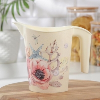 Кувшин «Деко. Маки», пластиковый,1 л Кувшин «Деко. Маки», пластиковый,1 л