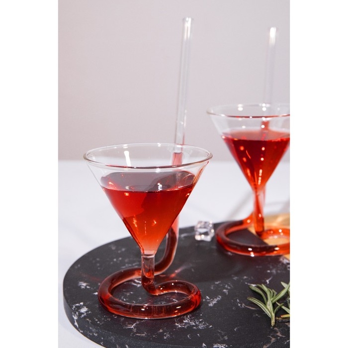 Бокал из стекла с трубочкой для вина «Эльза», 120 мл Бокал из стекла с трубочкой для вина «Эльза», 120 мл