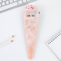 Ручка прикол шариковая синяя паста &laquo;Тюльпан&raquo; подарочная на 8 марта