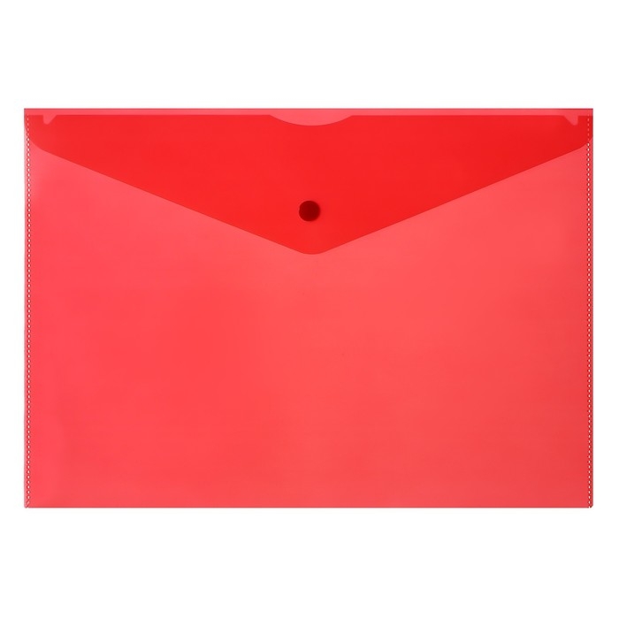 Набор папок-конвертов на кнопке 10 штук, А4, 180 мкм, Calligrata Office, полупрозрачные, микс