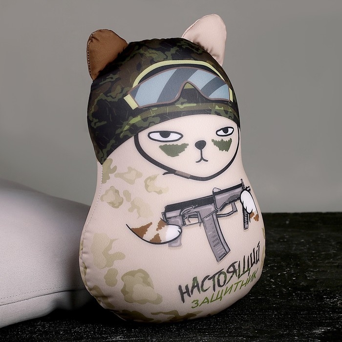 Игрушка антистресс, кот "Настоящий защитник"
