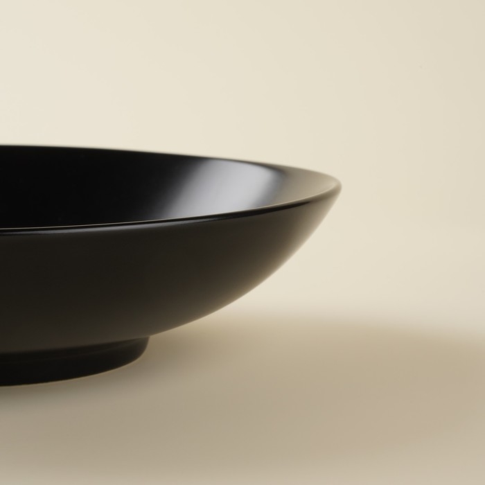 Набор мисок фарфоровых SL Home «Дарк», 380 мл, d=16,5 см, цвет чёрный Набор мисок фарфоровых SL Home «Дарк», 380 мл, d=16,5 см, цвет чёрный