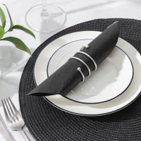 Кольцо для салфеток «Спираль», 4,5×4 см, цвет серебряный Кольцо для салфеток «Спираль», 4,5×4 см, цвет серебряный