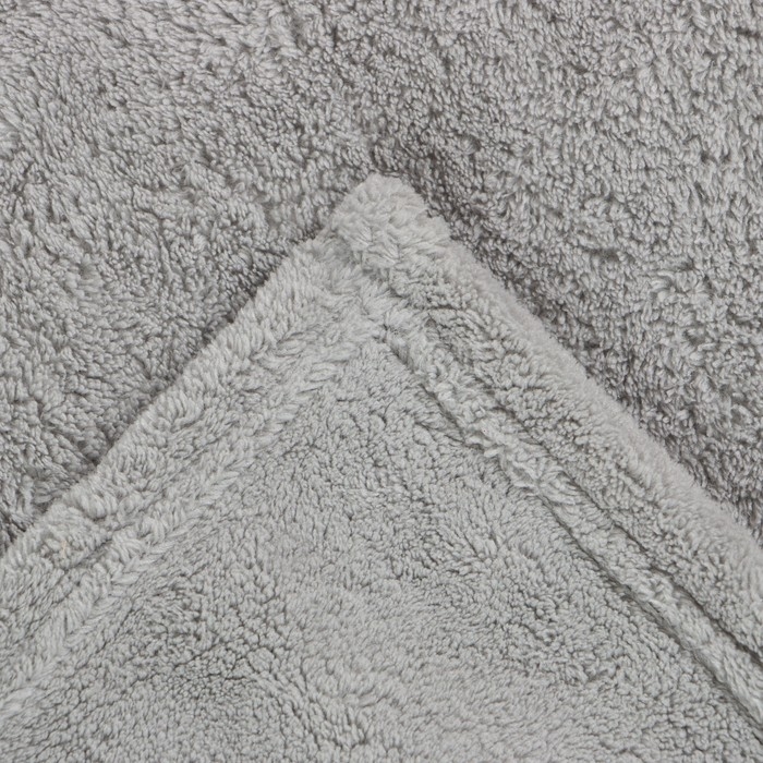 Полотенце с капюшоном Крошка Я, цвет серый, 67х120 см, 100% п/э, 280 г/м2