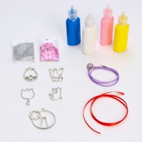 Набор для творчества «Раскрась витражики. Кошечки» 5 форм Набор для творчества «Раскрась витражики. Кошечки» 5 форм