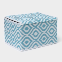 Короб для хранения Доляна «Лагуна», 26×20×16 см, цвет бирюзовый Короб для хранения Доляна «Лагуна», 26×20×16 см, цвет бирюзовый