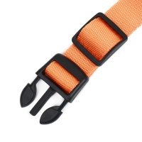 Ошейник с подсветкой Двойная полоса размер S, ОШ 35-43 х 2,5 см, 3 режима свечения оранжевый Ошейник с подсветкой Двойная полоса размер S, ОШ 35-43 х 2,5 см, 3 режима свечения оранжевый