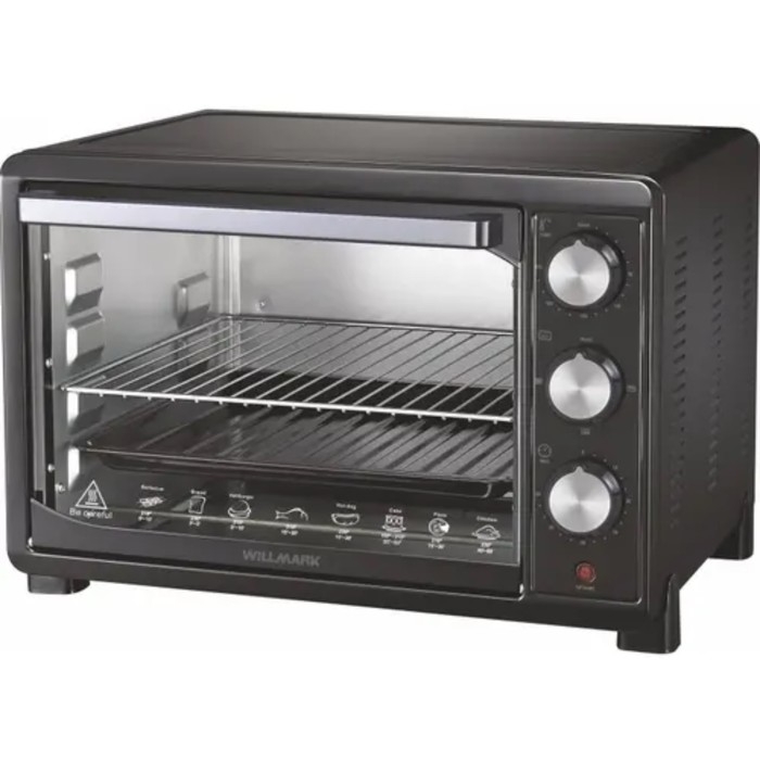 Мини-печь WILLMARK WO-392B, 1500 Вт, 30 л, таймер, до 230°С, чёрная Мини-печь WILLMARK WO-392B, 1500 Вт, 30 л, таймер, до 230°С, чёрная