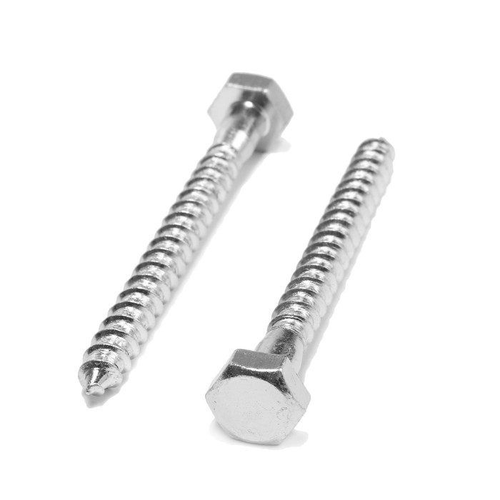 Шуруп-болт СТРОЙБАТ, сантехнический, оцинкованный, DIN 571, М10х100 мм, 2 шт Шуруп-болт СТРОЙБАТ, сантехнический, оцинкованный, DIN 571, М10х100 мм, 2 шт