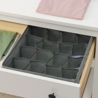 Органайзер для хранения белья Доляна «Кло», 16 ячеек, 32×32×12 см, цвет чёрный Органайзер для хранения белья Доляна «Кло», 16 ячеек, 32×32×12 см, цвет чёрный