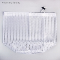 Мешок для стирки белья Доляна, 30&times;40 см, крупная сетка, цвет белый