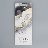 Пакет подарочный под бутылку, упаковка, &laquo;Подарок для тебя&raquo;, 13 х 32 х 11.3 см