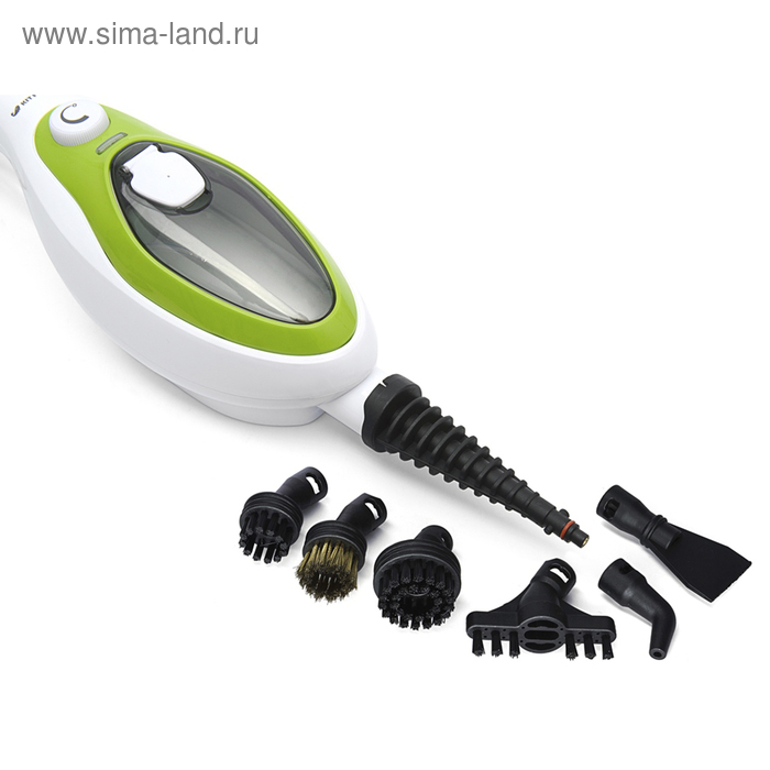 Паровая швабра Kitfort KT-1004-2, 1500 Вт, 350 мл, шнур 4.8 м, бело-зелёная Паровая швабра Kitfort KT-1004-2, 1500 Вт, 350 мл, шнур 4.8 м, бело-зелёная